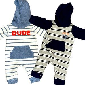 Baby Boys Hooded Outfits Bundle